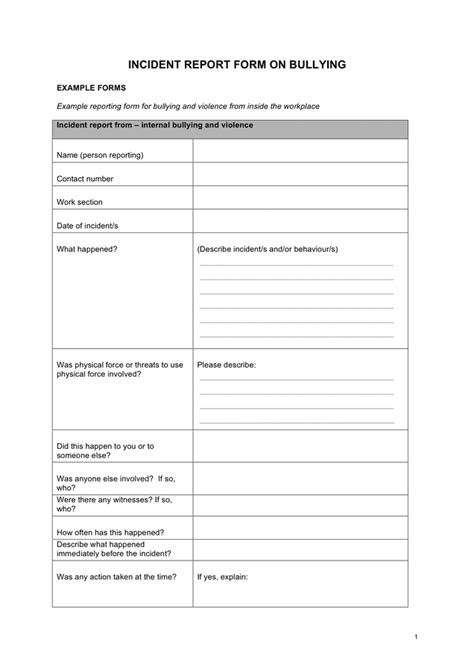 workplace bullying investigation report template